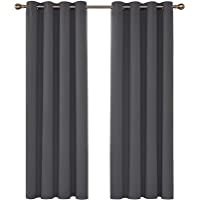 Deconovo Cortinas de Salón Térmicas Aislantes Dormitorio Decoración Ventanas para Habitacion Moderna con Ojales 2 Piezas…